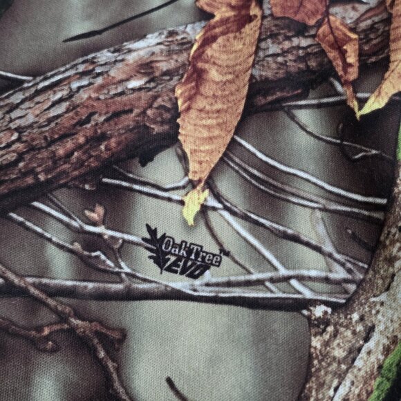 Huntworth Jacket Mens XL Camo Oak Tree Full Zip LS Pockets Fleece Inside Hunting - Picture 9 of 16